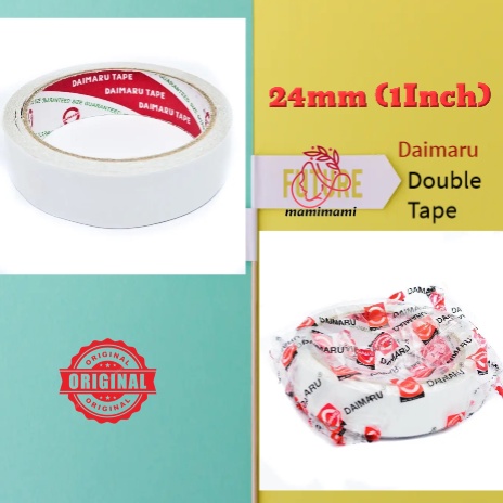 

DAIMARU DOUBLE TAPE 1" 24 MM x 12 YARD / DOBEL TIP DAIMARU 1 INCH