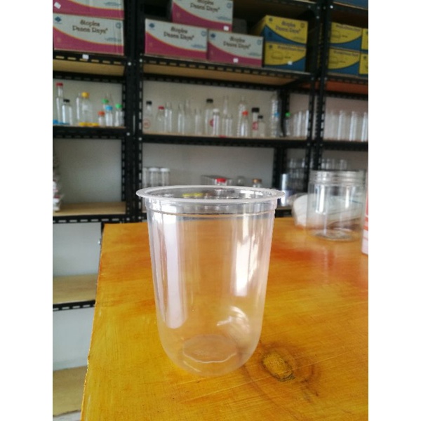 Gelas Cup OVAL 8gr  14 Oz/ 16 Oz isi 50 Banjarmasin