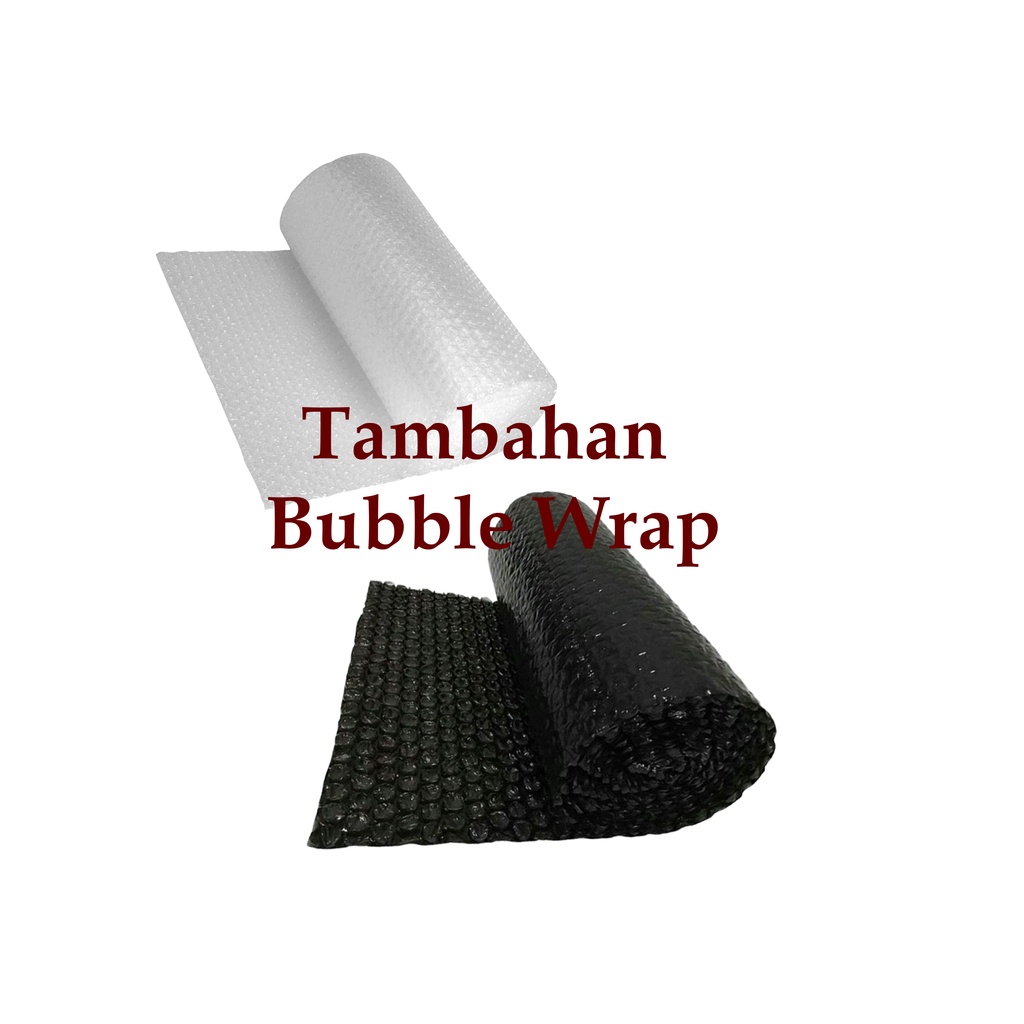 

Packing tambahan bubble wrap extra