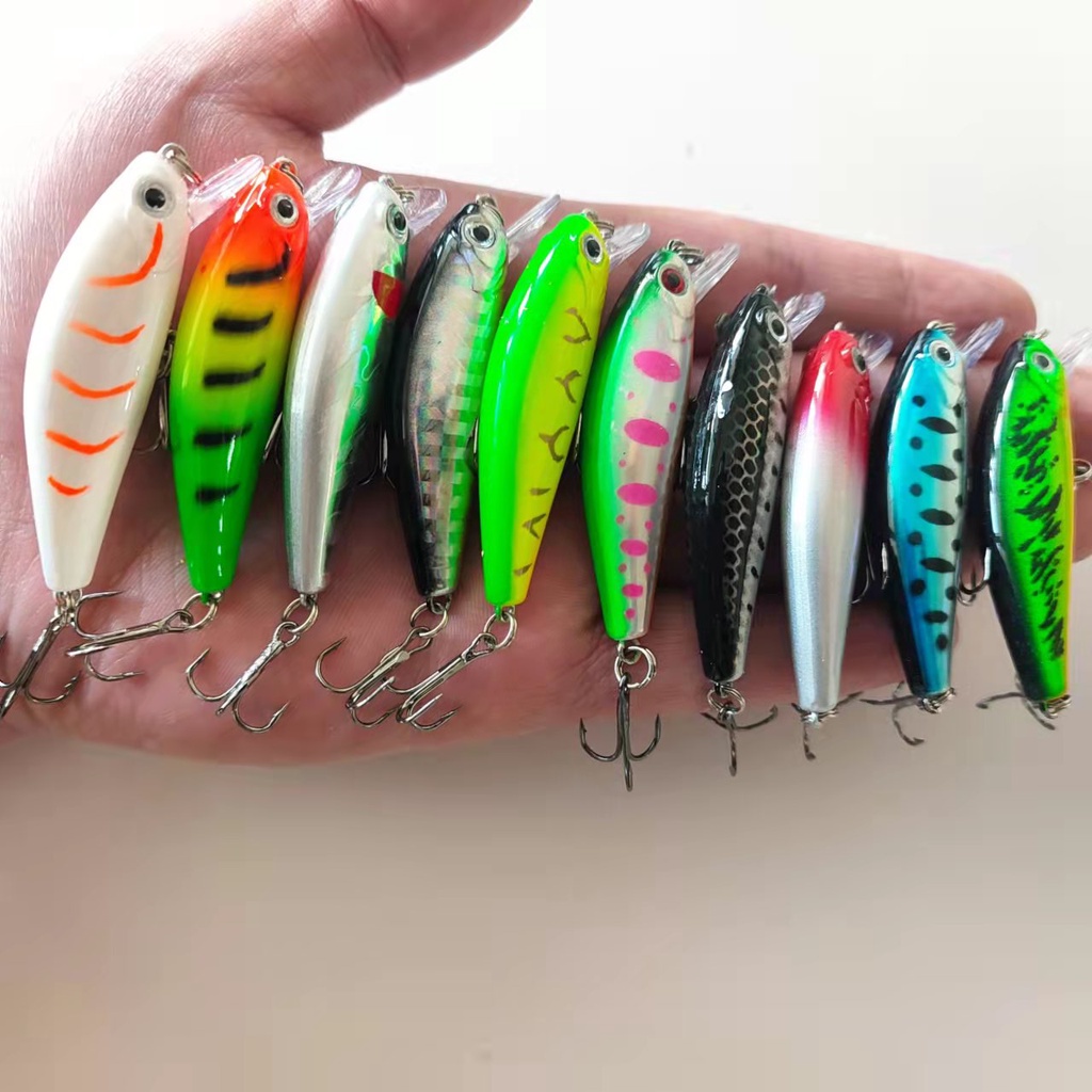 1pcs Mini Tenggelam Crankbait Memancing Umpan 55mm 6.7g Tenggelam Buatan Umpan Keras Ikan Kecil Swimbait Wobblers Carp Fishing Lure Set