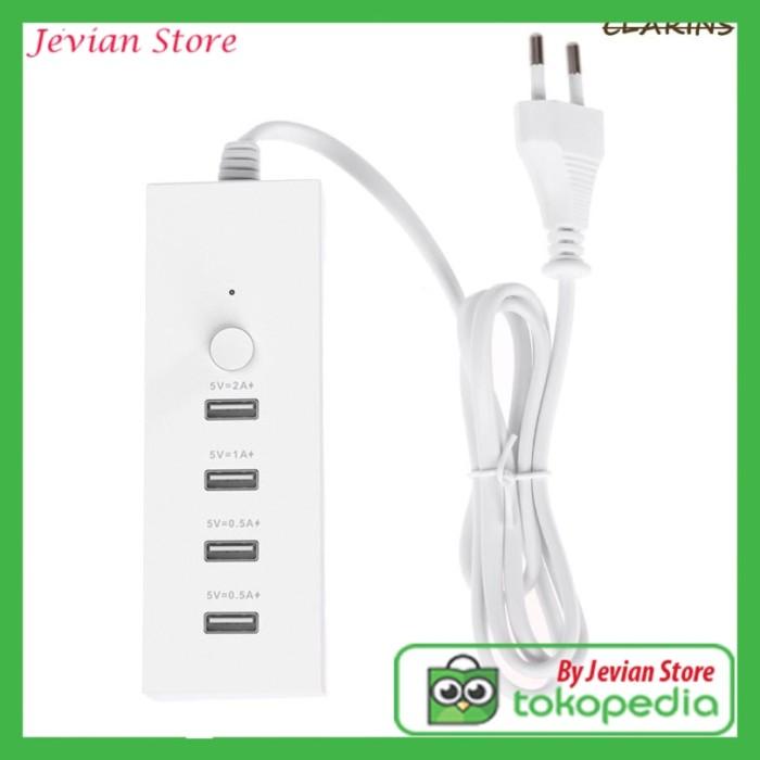 Terlaris Soket Extension Charger 4 Port Usb Quick Charging 5V 2A Multifungsi Pl