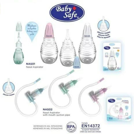 BABY SAFE NASAL ASPIRATOR NAS01 | NASAL ASPIRATOR WITH MOUTH SUCTION NAS02 | SEDOT INGUS BAYI