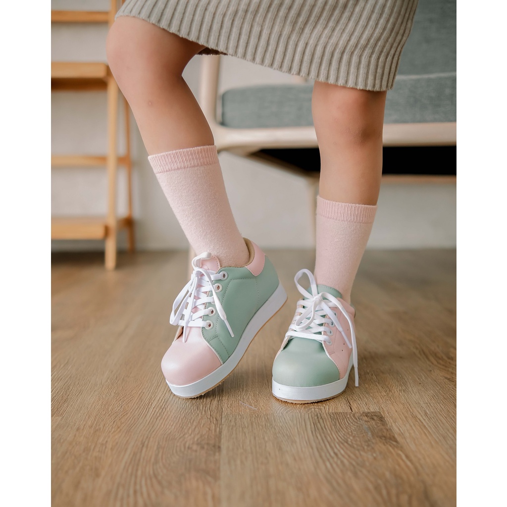 POLY SNEAKER | Sepatu Anak | Sepatu pastel anak | Sneaker anak perempuan laki-laki | Sneaker colorful | Sepatu sekolah anak | Sepatu Tali Anak