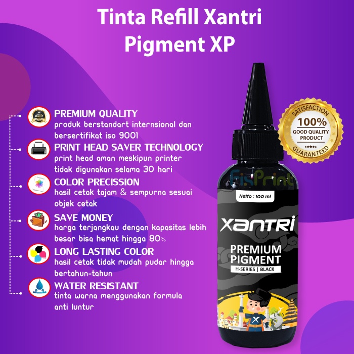 Tinta Premium Ink Pigment Black 100ml Cartridge 932 932XL 970 970XL