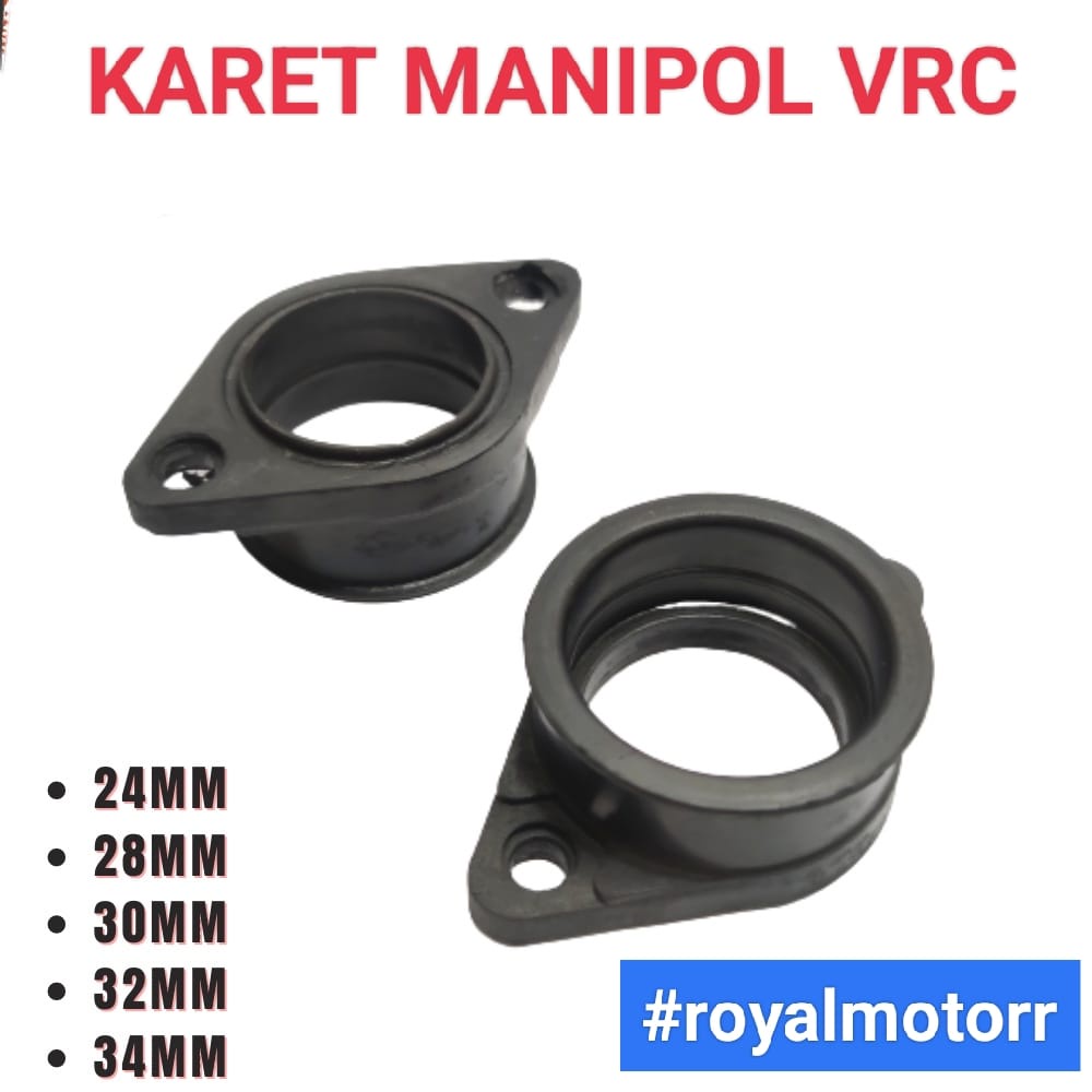 KARET INTAKE MANIPOL MANIPUL RACING VRC MODEL BAUT / KUPING KANAN KIRI UKURAN PE 24mm 28mm