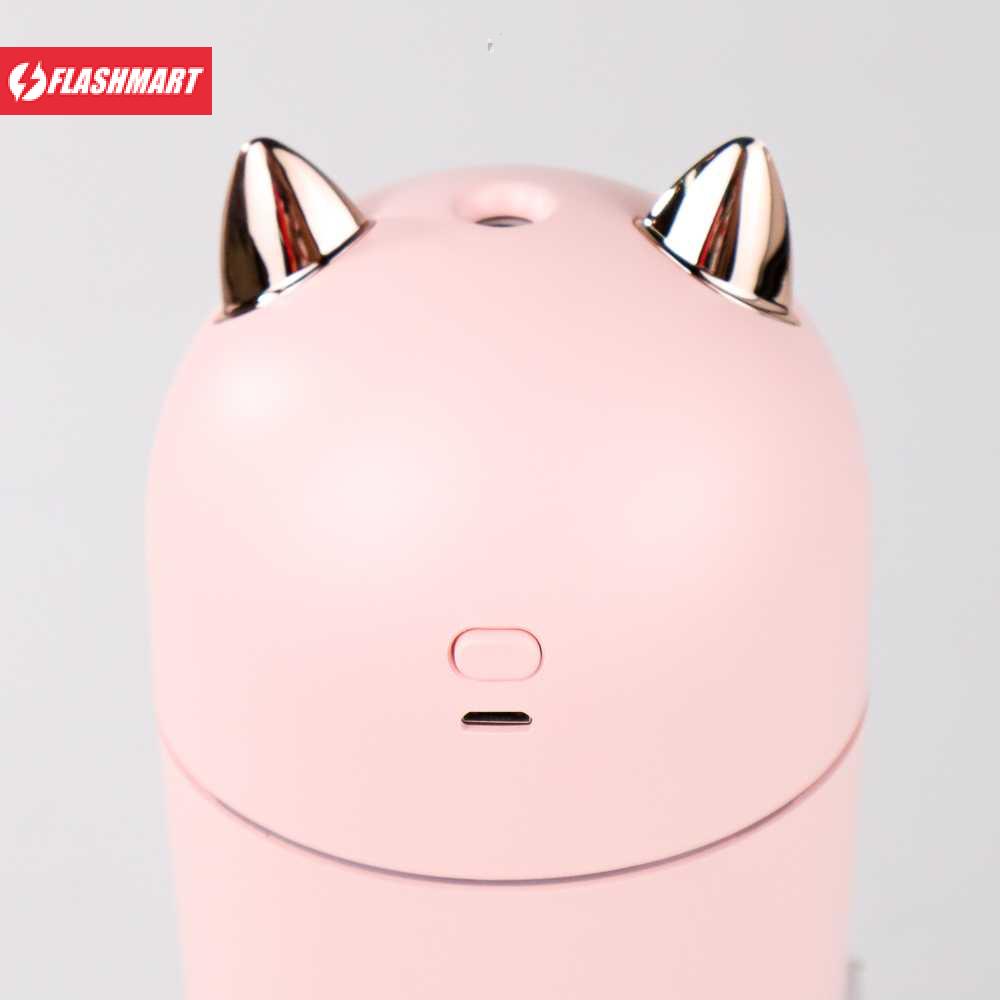 Flashmart Humi Humidifier Pelembab Udara Diffuser Cute Cat 300ml - A205