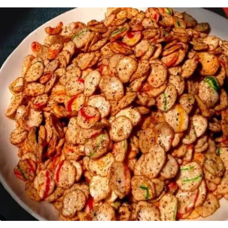 

Kerupuk Seblak Pedas & Macaron 250gr