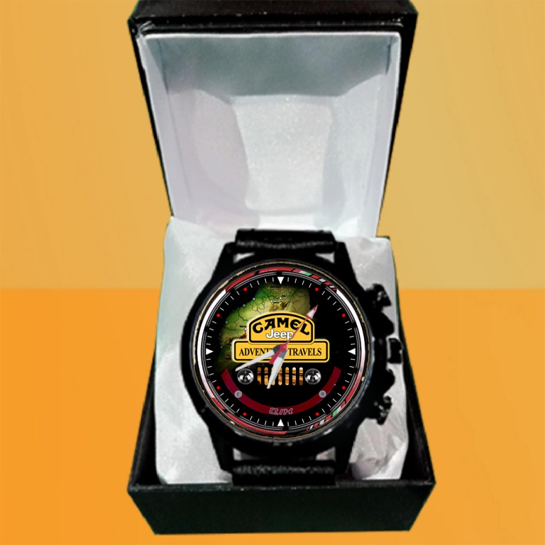 Jam Tangan JEEP CAMEL Custom Kulit Keren Terbaru