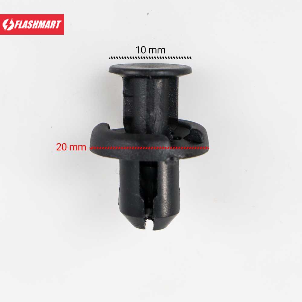 Flashmart Klip Kancing Plastic Car Buckle Rivet 20 x 10 mm 50 PCS - 1113