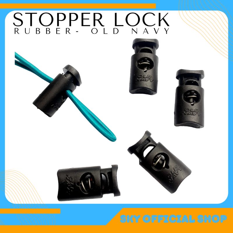 Stopper Pengencang Tali ONavy Cord Lock Lubang 1 Untuk Aksesoris Tas Dan Jaket