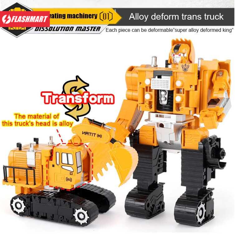 Flashmart Mainan Mobil Transformer Deformation Robot - 6078A-1