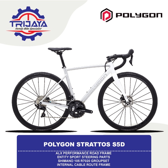 Polygon Strattos S5D [700C] Road Bike Sepeda Balap