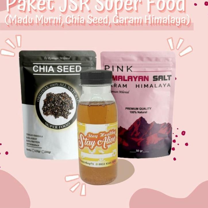 

➾ PAKET CHIA SEED+GARAM HIMALAYA+ MURNI • Dr. Zaidul Akbar • JSR ➹