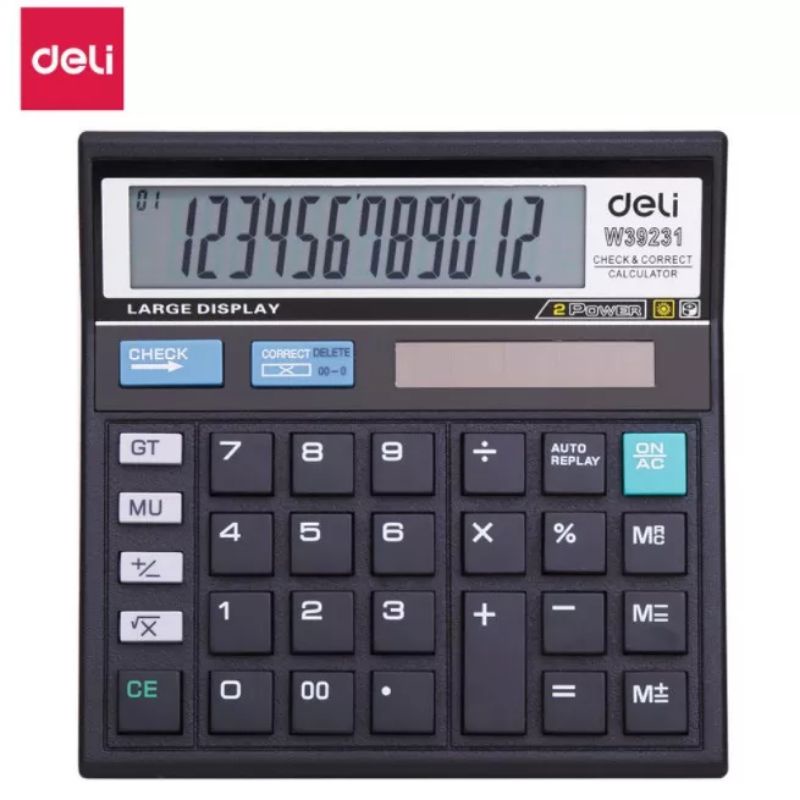 

DELI Desktop Kalkulator Black