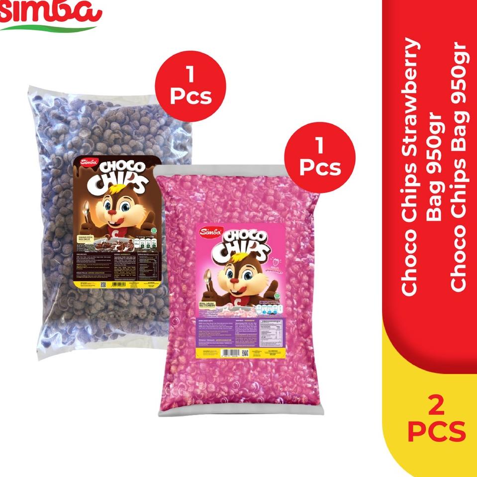 

Lihat Disinid2D7p 1 SIMBA Sereal Choco Chips Bag 950gr & 1 Choco Chips Bag Strawberi 950 gr