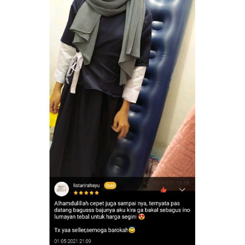 Terbaru Gamis Syar'i Denada Dress Gamis Remaja terbaru 2020 Denada Gamis remaja kekinian gamis remaj