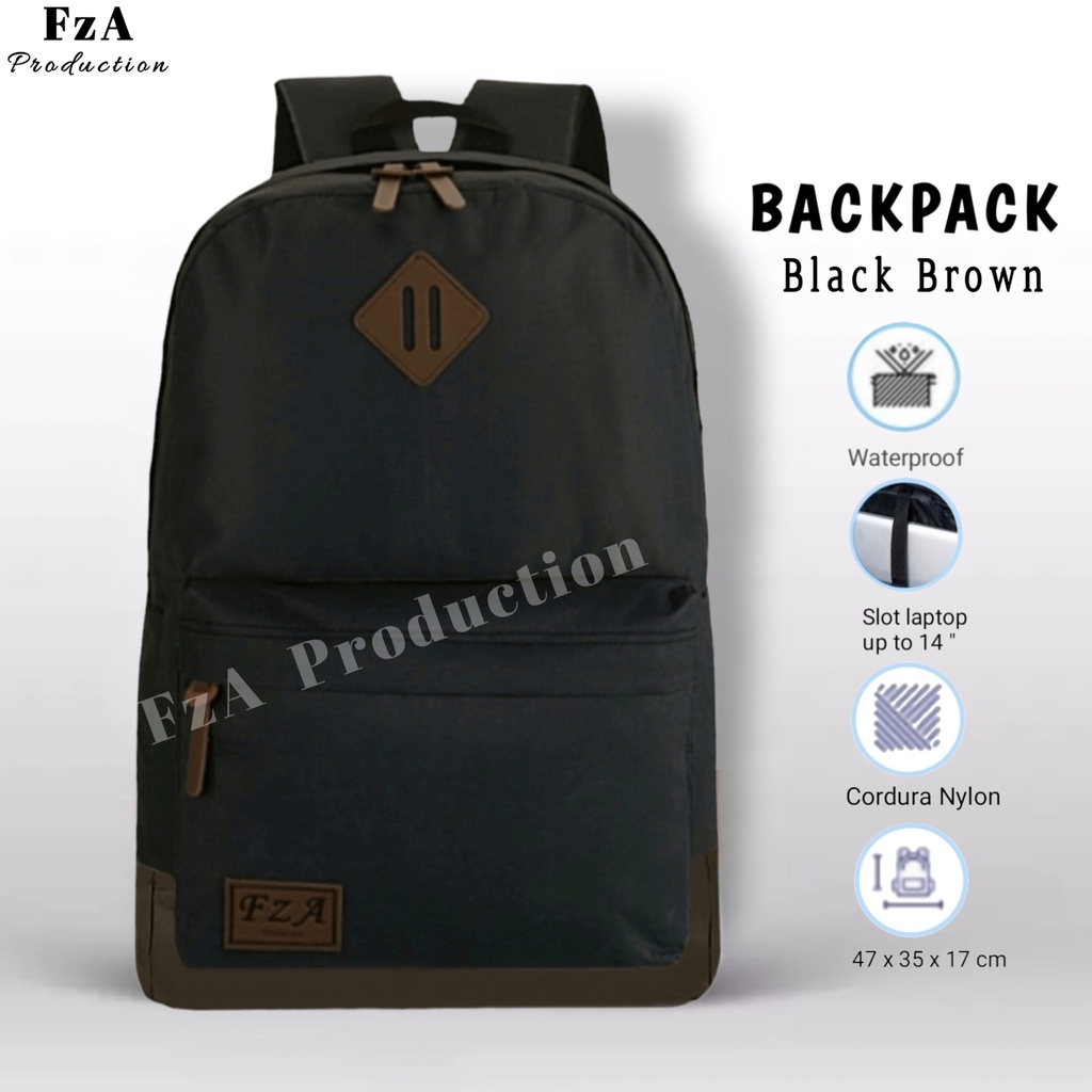 Tas Ransel Gendong Laptop Distro Sekolah Kuliah Pria Wanita Backpack  Murah Original FzA FREE Jam Tangan Dompet