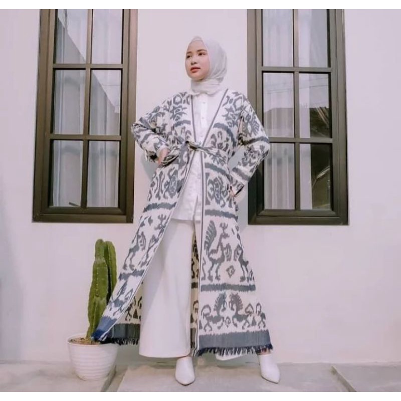 outer || outer tenun || cardigan || pakaian wanita || baju tenun || fashion muslim