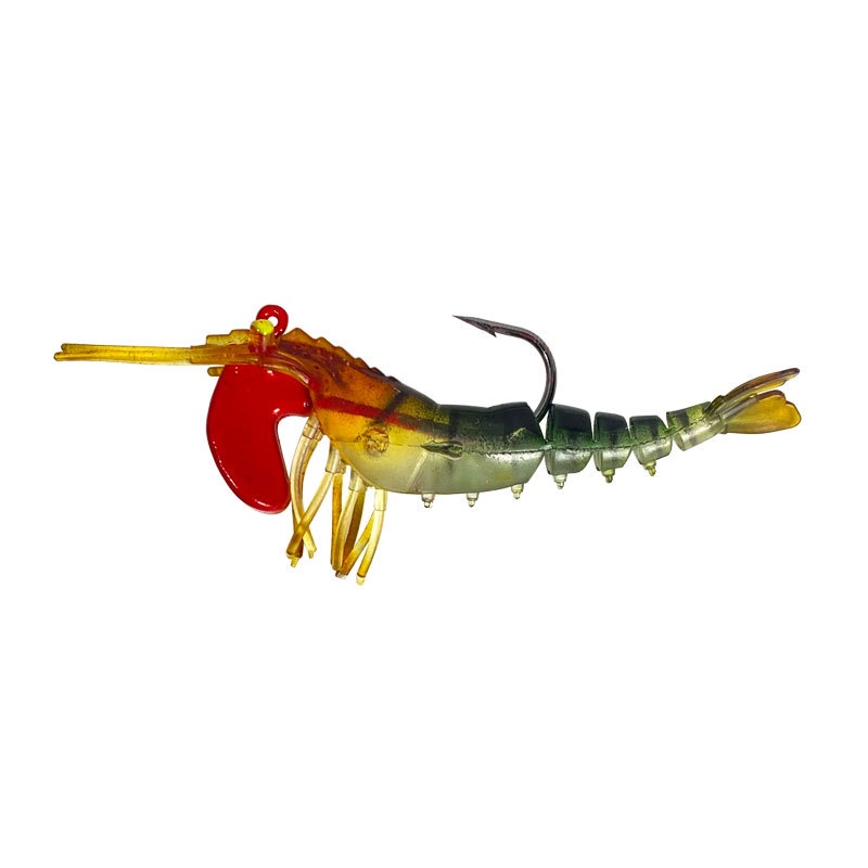 1pc 7g 11.5g Luminous Mata Mini Udang Memancing Umpan Pancing Merangkak Lembut Umpan Jig Silikon Jigging Memancing Umpan Fishing Tackle