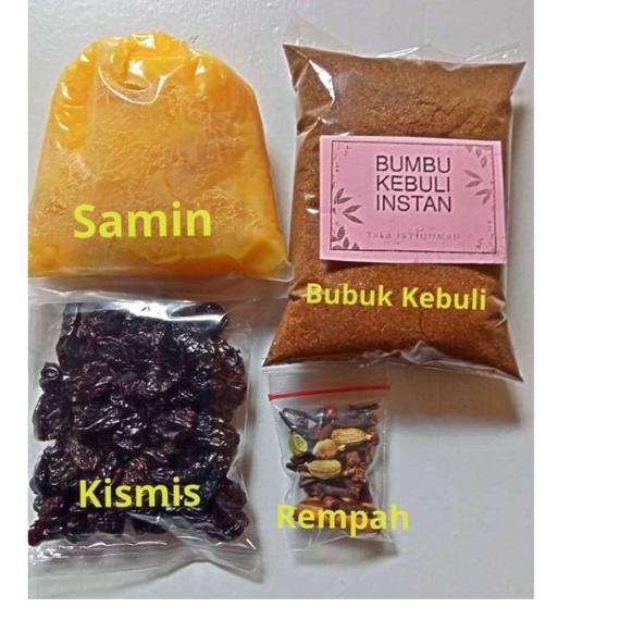 

Yang dinanti Bumbu nasi kebuli untuk 2 liter beras dengan rempah, minyak samin dan daun kari bonus kismis