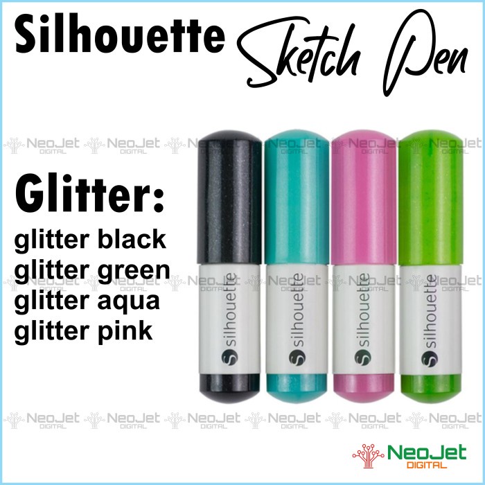 

Terlaris Silhouette Sketch Pen Pack Glitter Set 4 Warna Cameo Portrait Sketsa
