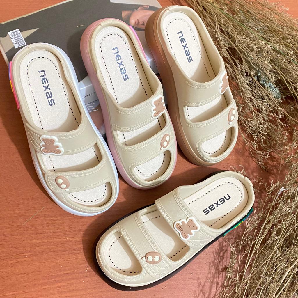 Sandal Jelly Import Selop Anak Perempuan Terbaru 24-35 / Sandal Anak Perempuan Jelly THE ONLY TEDDY BEAR / Sandal wedges selop Terbaru HYS 029 - S3 /sendal karet jelly perempuan kekinian