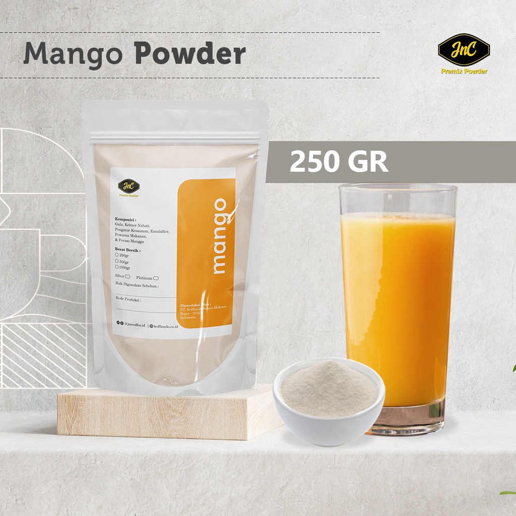 JnC Mango Silver Powder 250gr I Bubuk minuman Mangga