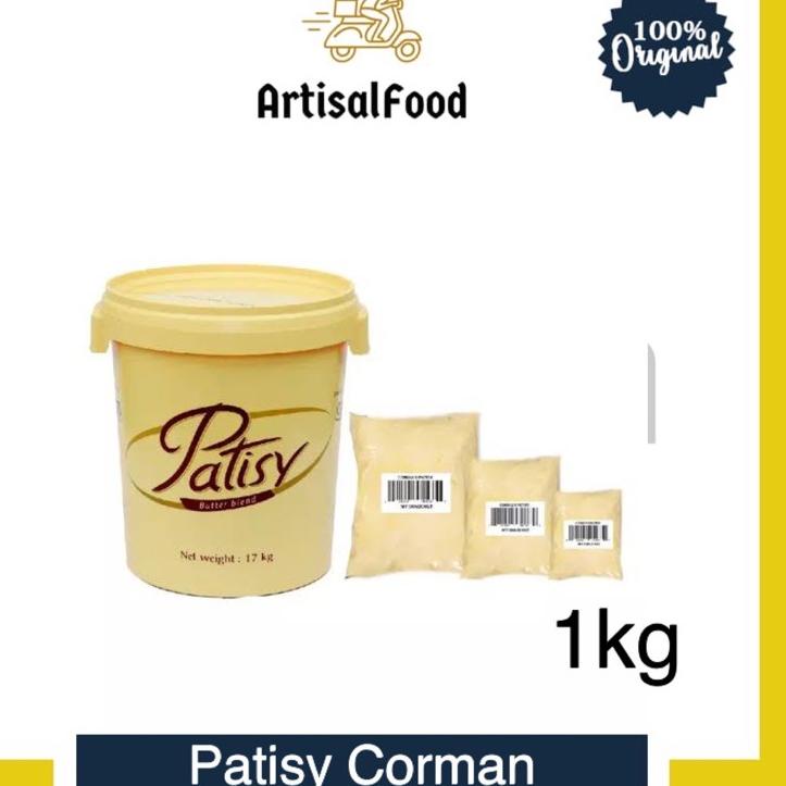 ✻ Butter Mentega CORMAN PATISY 1kg Room Butter kiloan 1 kg ▼