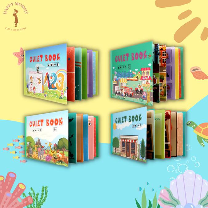

Busy / Quite Book / Buku Aktivitas Velcro Anak / Kids Activity Book
