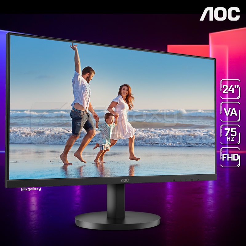 AOC 24B3HM 24&quot; VA 4ms 75Hz FHD HDMI Monitor