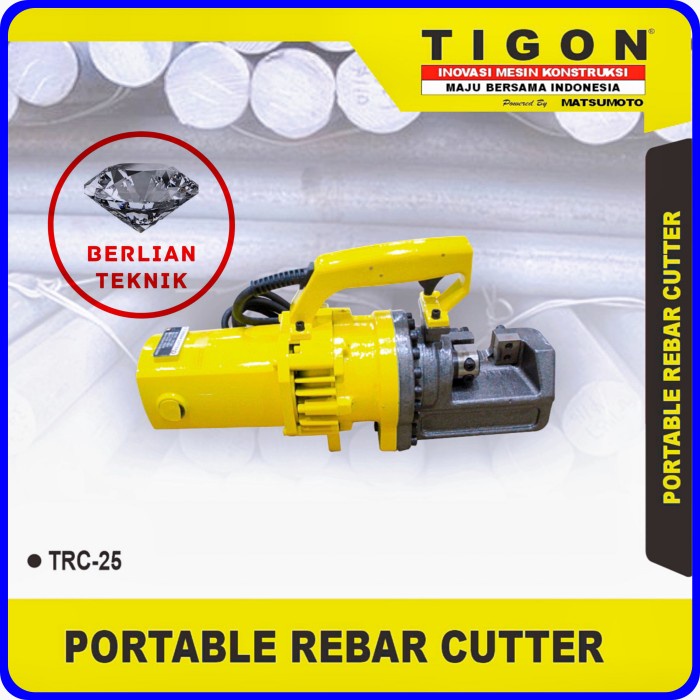 Terlaris Bending Portable Rebar Steel Bar Cutter Tigon Trc25