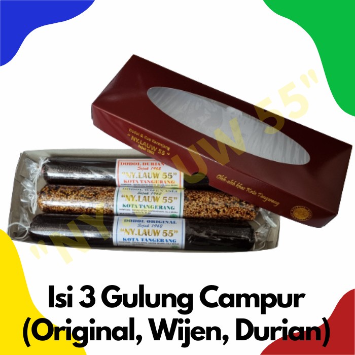 

Dodol Ny.Lauw55 Paket 3 Isi 3 Varian Rasa