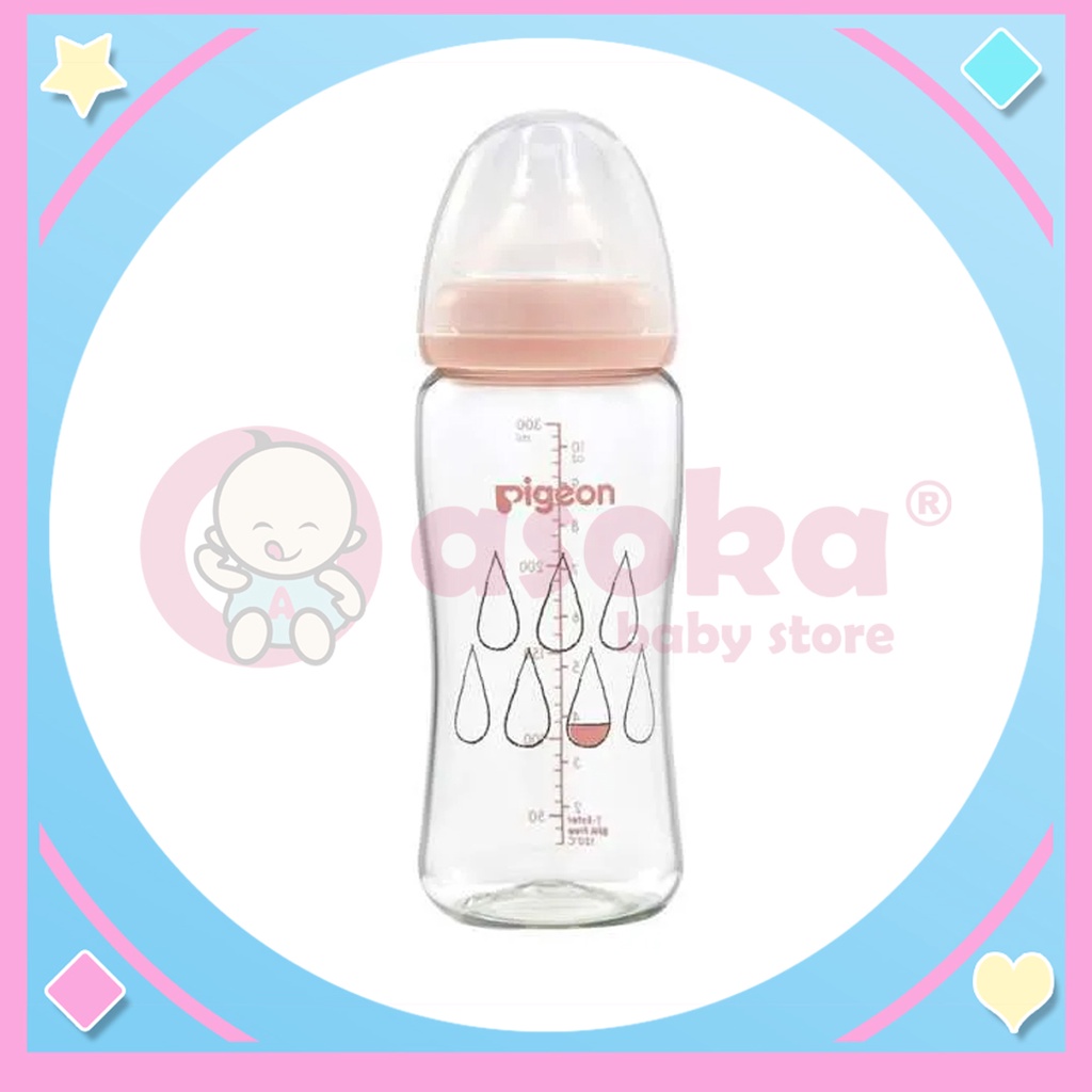 PIGEON Botol T-Ester Wide Neck 200ML / 300ml Light Orange - Botol Susu ASOKA