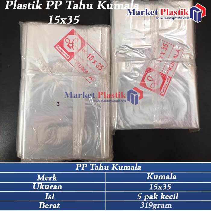Plastik Bening / Plastik PP / Plastik PP Tahu Kumala 15x35