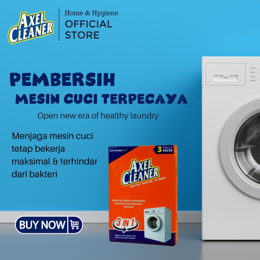 AXEL CLEANER PEMBERSIH MESIN CUCI WASHING MACHINE CLEANER PREMIUM