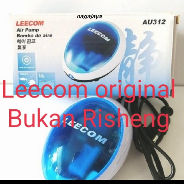 Terlaris Aerator Leecom Au 312 Aerator 1 Lubang Pompa Udara Aquarium Super Silent