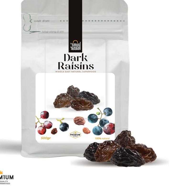 

➬ Kismis Hitam Dark Raisins Timur Tengah Premium High Quality ♞