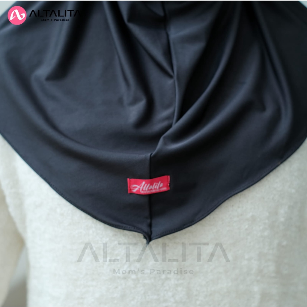 Altalita - Kerudung Bergo Nyta Jilbab Sport Instan Tali Non Pet / Non Pad Bahan Jersey Premium Cocok Untuk Olahraga Volly Futsal Senam dan Sehari-Hari