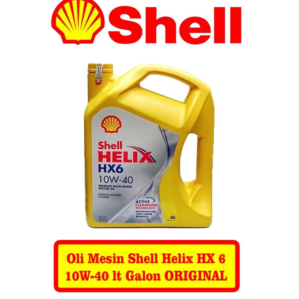 [ART. 7] Oli Mesin Shell Helix HX6 10W-40 lt Galon ORIGINAL SHELL GOSEND -42241