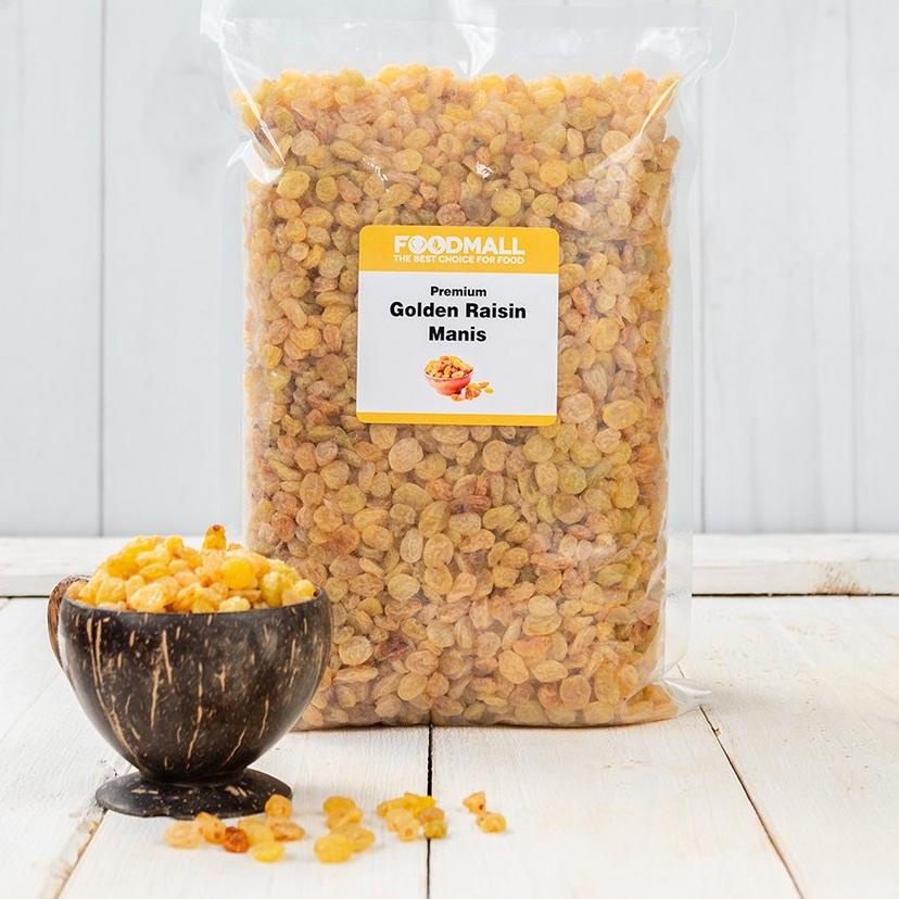 

◘ Cemilan Buah Kismis Emas / Golden Raisin Simin Manis Organik 1 KG ♠