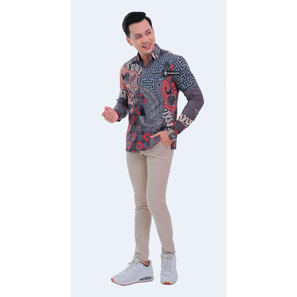 Handara Batik Pria Lengan Panjang Slim Fit Premium Rakai Sanjaya HB-313