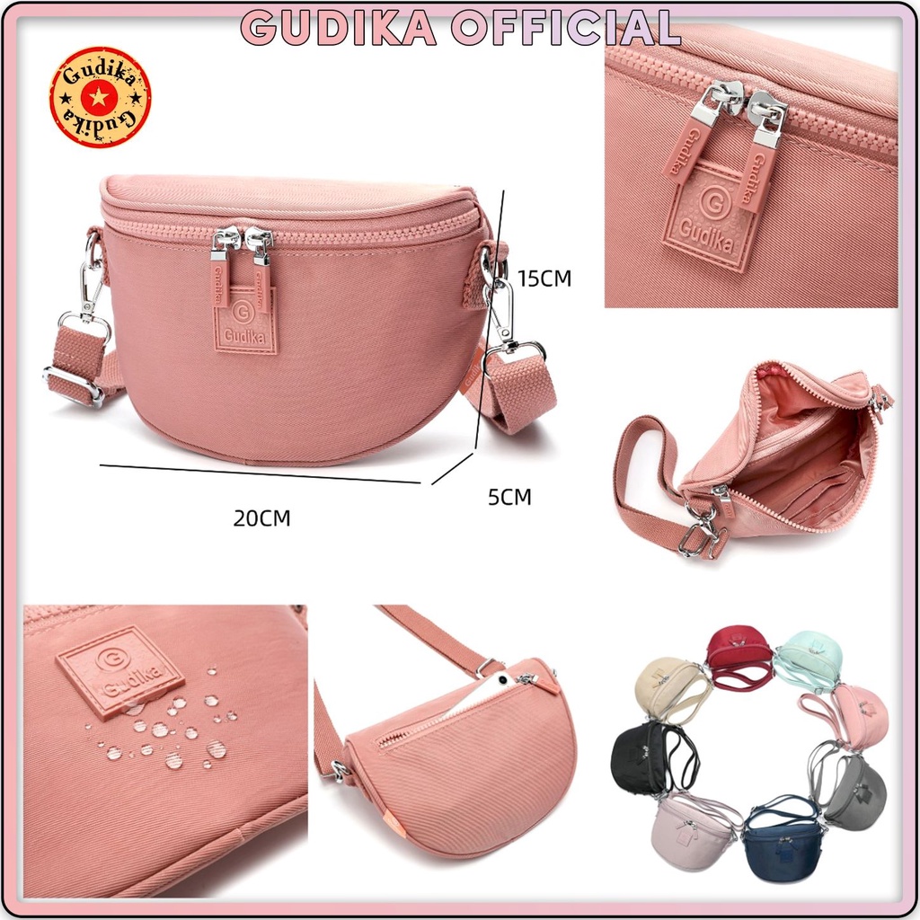 GUDIKA 5178 - tas selempang waistbag import original termurah - tas cewek - waterproof - fashion - tas korea - tas bahu - sling bag - shoulder bag - tas mini