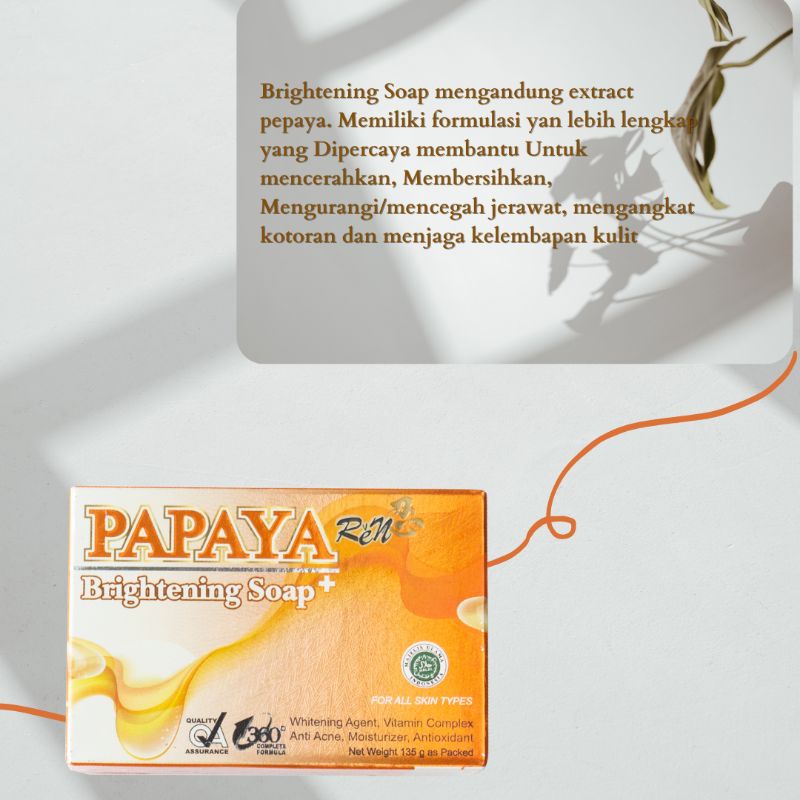 PEMBERSIH WAJAH:PAKET BRIGHTENING SOAP REN