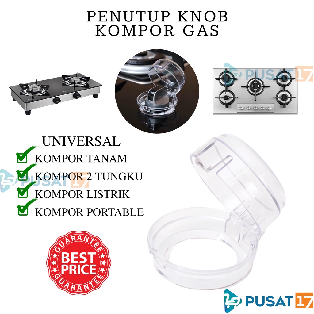 PENUTUP KNOB KOMPOR GAS UNIVERSAL / COVER TUTUP KNOB GAS KOMPOR / ALAT PELINDUNG KOMPOR GAS TANAM 2 