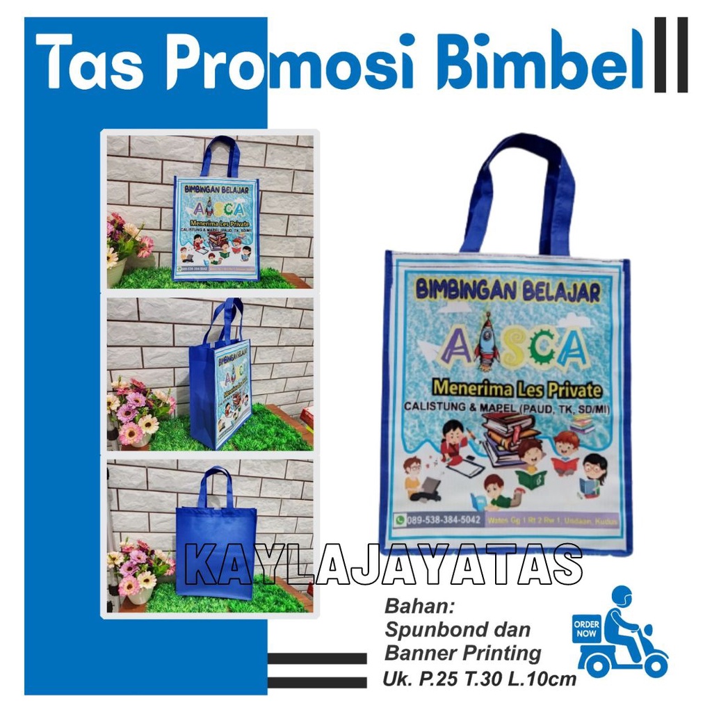 TAS PROMOSI BIMBEL / TAS PROMOSI SAFA BANER CUSTOM