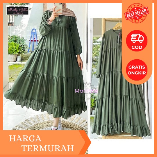 Fuji Tunik Firda Atasan Wanita Lengan Panjang Warna Putih Jumbo Bigsize Ld 110 120 Xxxl Bahan Wollpe