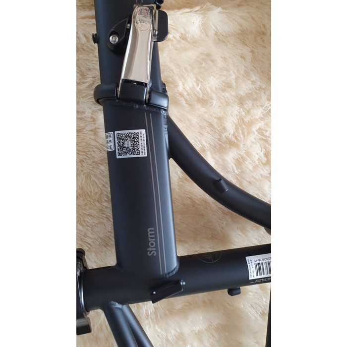 Frame Fork Fnhon Storm V Brake Hitam Doff Black matte 20 22 inch