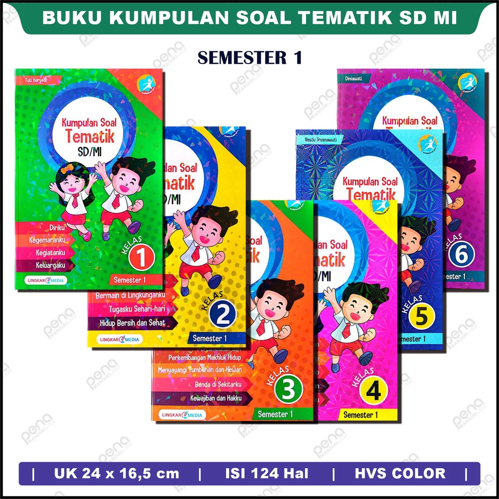 Kumpulan Soal Tematik SD/ MI Kelas 1-6 Semester 1 Semester 2 - LM