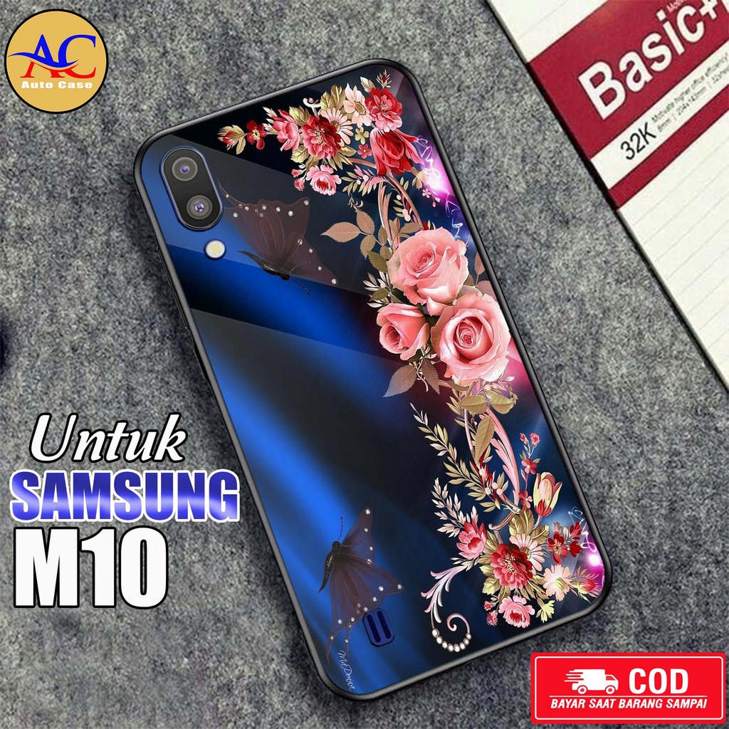 Softcase Glass kaca untuk Samsung M10 BNGA Casing Handphone Case Hp Procamera