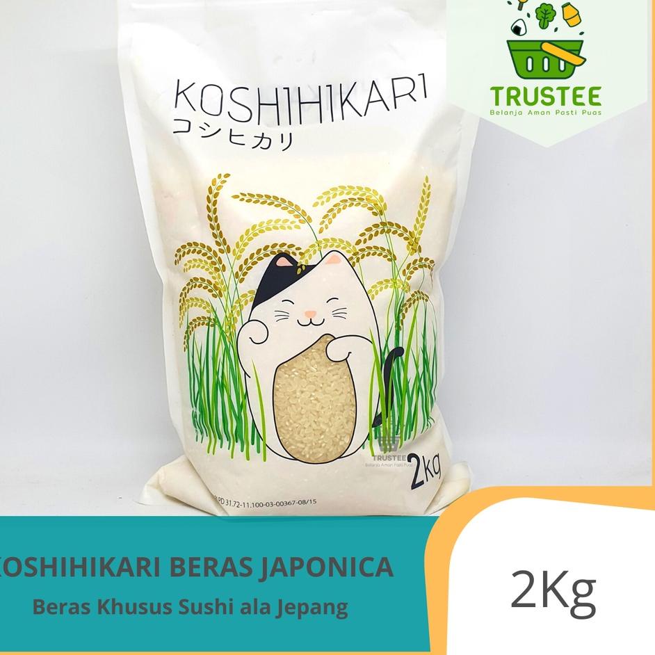 

☇ Beras Sushi Jepang 2kg Japonica Rice Gimbab Mentai Pulen Punel Koshihikari Okiniiri Koshikari ❂